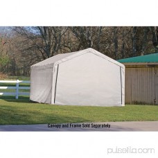 Shelterlogic Super Max 12' x 30' White Canopy Enclosure Kit Fits 2 Frame 554794977